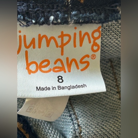 Jumping Beans Girls Dark Wash Denim Jeggings Pull-On Stretch Skinny Pants Size 8 - Picture 4 of 4